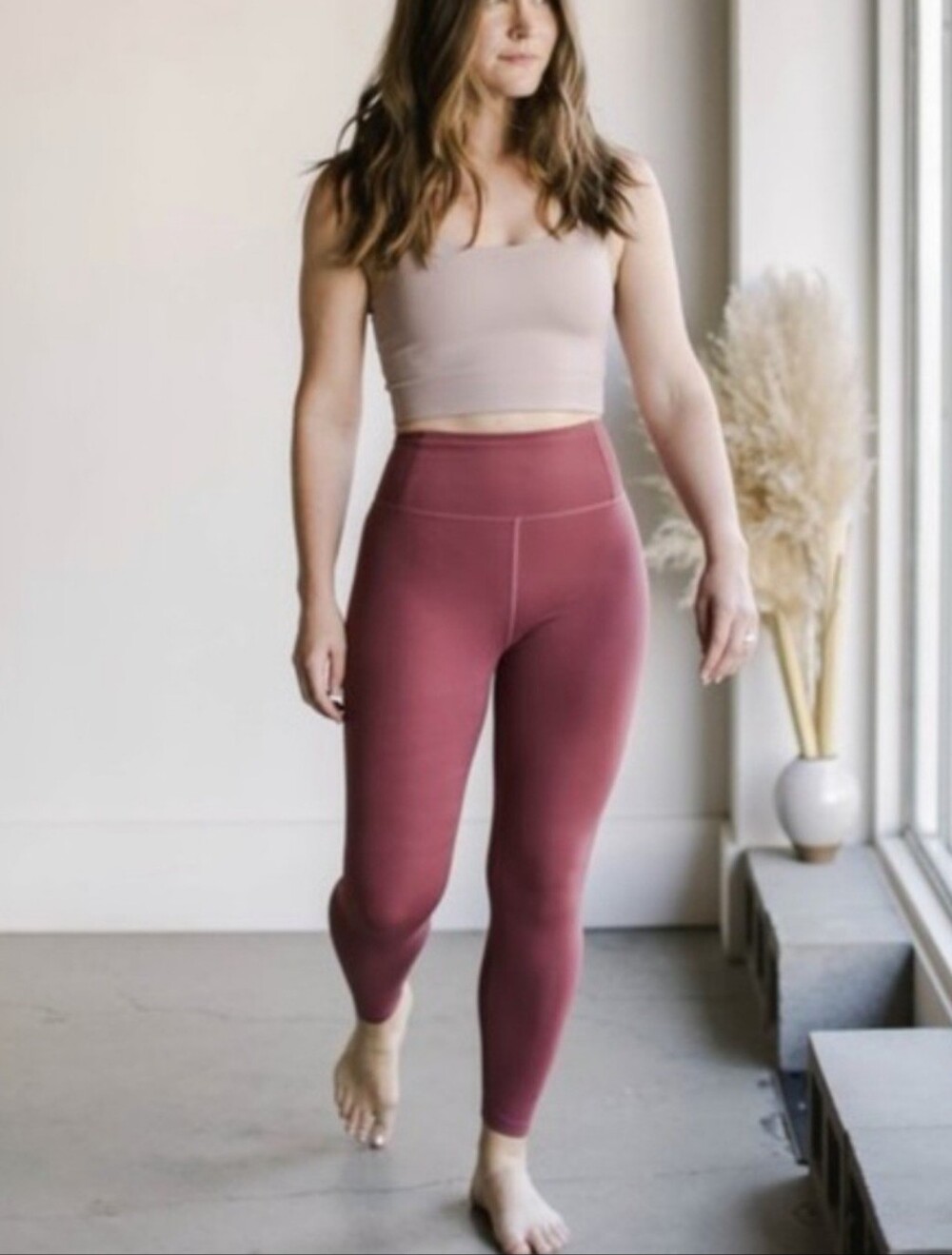 Girlfriend Collective FLOAT Fig High Rise Legging Size Large